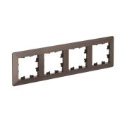 Рамка 4-м AtlasDesign Air мокко/дым. черн. SE ATN220604