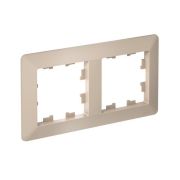 Рамка 2-м AtlasDesign Air песочн./дым. бел. SE ATN221202