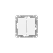 Выключатель проходной 2-кл. СП Эпика механизм бел. EKF UP1-SWW-21